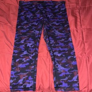 Lululemon leggings. Size 8. Purple digital camo